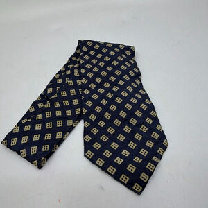 Giorgio Armani Geometric Pattern Blue Silk Necktie